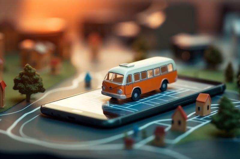 location map navigation position point gps travel direction phone mobile. Generative AI.