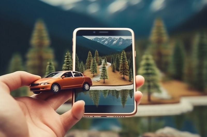 navigation travel position phone direction gps point map location mobile. Generative AI.