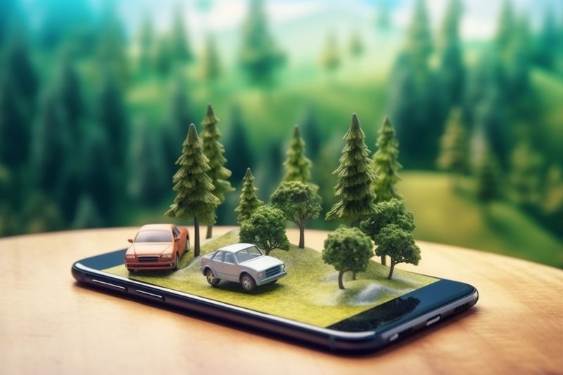 point gps navigation phone map position direction location travel mobile. Generative AI.