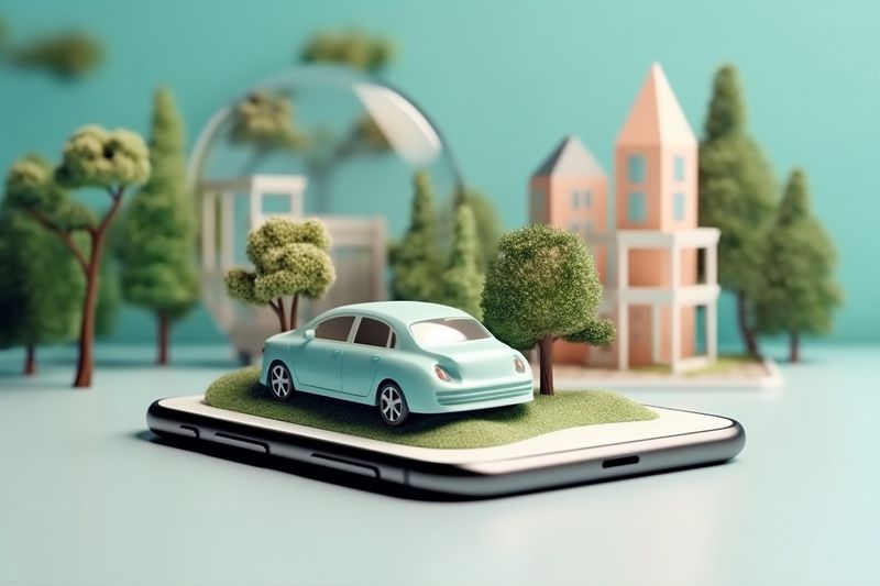 navigation point map gps travel phone mobile location direction position. Generative AI.