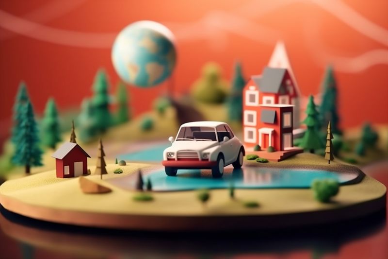 travel direction phone gps position point location map navigation mobile. Generative AI.