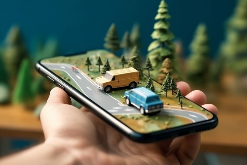 map direction phone gps location mobile navigation travel point position. Generative AI.