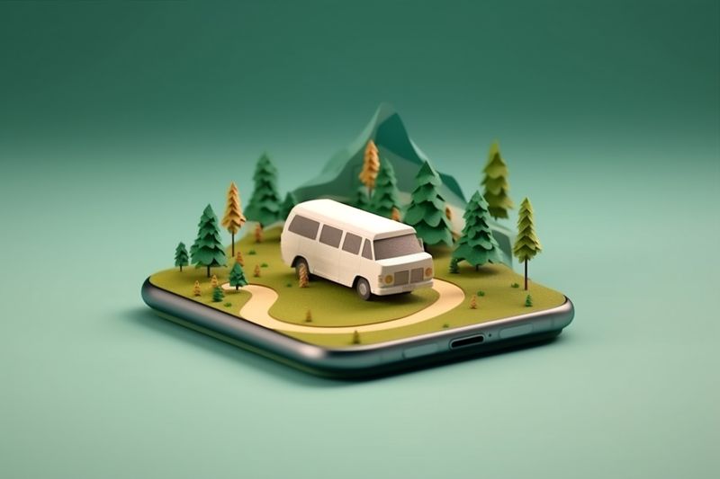 gps map phone travel navigation direction position location point mobile. Generative AI.