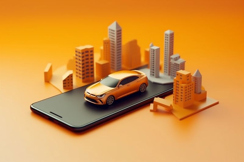 direction travel navigation position mobile point phone location gps map. Generative AI.