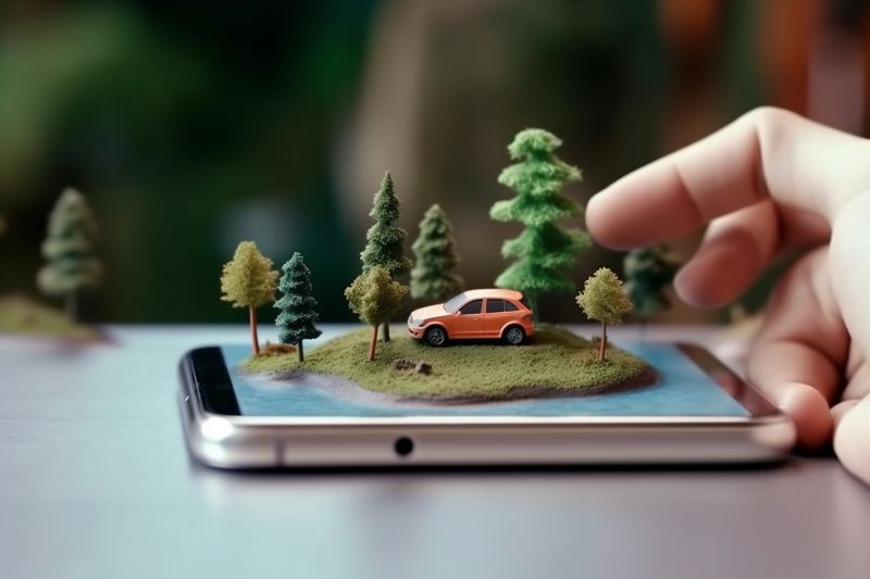 gps location map travel direction mobile phone point position navigation. Generative AI.