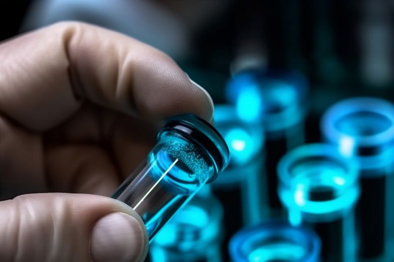 laboratory medicine science biotechnology tube test research experiment hand medical. Generative AI.