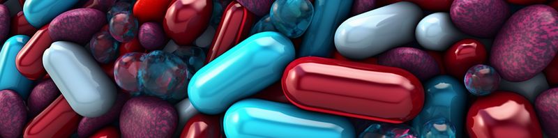 drug pill medicine medical care vitamin pharmacy background health capsule tablet. Generative AI.