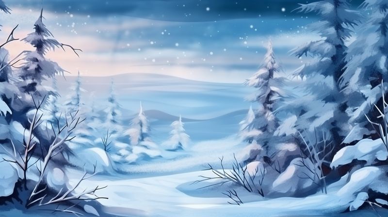 snow tree year winter new year christmas sky white fir background holiday. Generative AI.