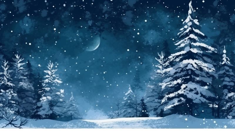 new snow winter christmas holiday year white background tree fir pine sky. Generative AI.