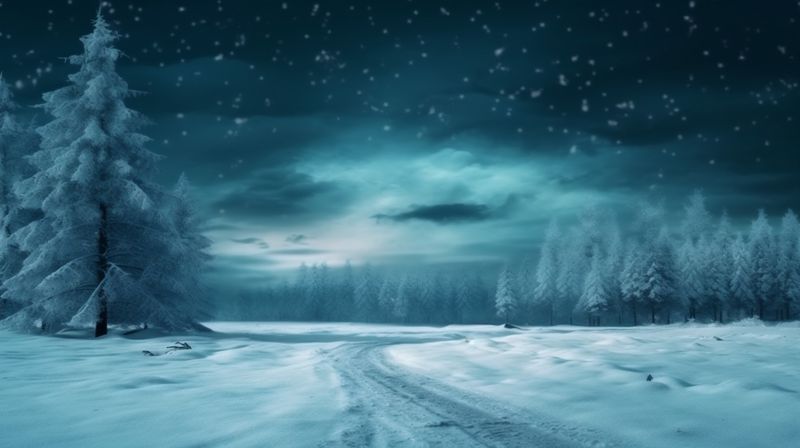 winter white holiday new snow background year fir travel christmas tree sky. Generative AI.