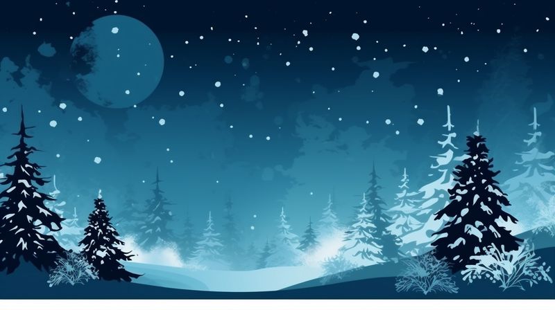 tree winter holiday white new christmas snow background fir year seasonal sky. Generative AI.