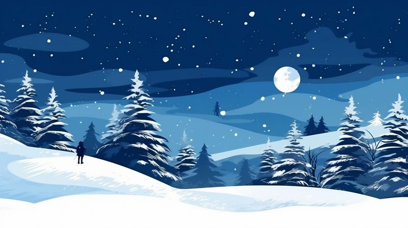 tree background winter sky mountain fir new holiday white christmas year snow. Generative AI.