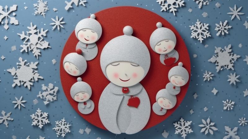 new celebration snowfall christmas white light year snow season background snowman winter. Generative AI.