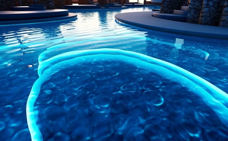 pool luxury swimming palm water relaxation blue large home summer. Generative AI.
